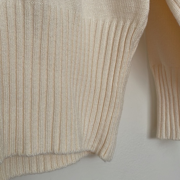 New RED Taylor swift stripe varsity style knit sweater size XS - Picture 5 of 5